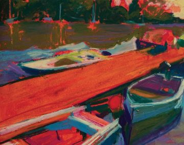 Julia Rowlands, oil pastels