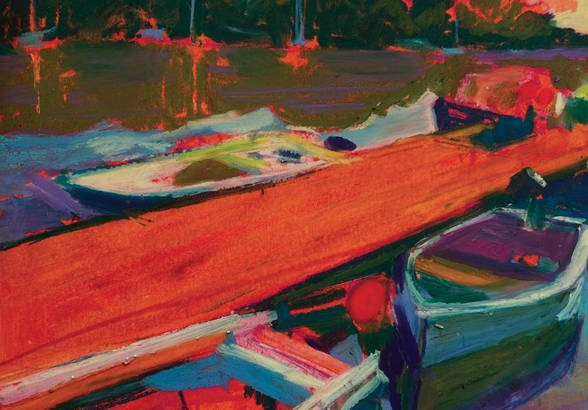 Julia Rowlands, oil pastels