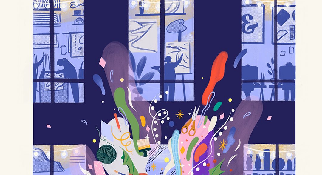 Krowji Christmas Open Studios poster